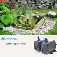 Pompe à eau submersible électrique ALMANE AL-3200 75W à aspiration latérale, faible bruit, en plastique, écologique, débit 3200L/H, hauteur de refoulement max. 3,2M, anti-séchage