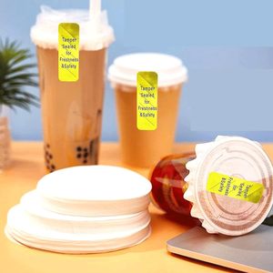 Gold Tamper Sealed Food Safety <b>Labels</b> Rectangular Self Adhesive Aluminum Foil Anti Counterfeit <b>Packaging</b> Sticker For Freshness - Product Image 4