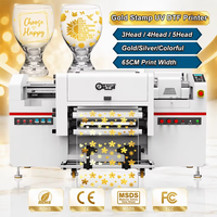 Mesin Cetak Label Digital LETOP 600MM Roll to Roll Dtf UV Printer Printing Plotter untuk Mencetak Stiker dengan Hot Foil Perak dan Emas