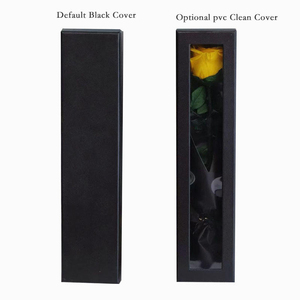 Rosa Eterna Preservata in Scatola Regalo con Finestra in PVC Nero, Fiore Fresco Duraturo per Regali di San Valentino e Compleanno - Product Image 6