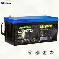 Batterie de traction pour chariot élévateur LiFePO4 prismatique 36V 100AH, conception durable, haute capacité pour chariot élévateur à quatre roues, CE RoHS UN38.3