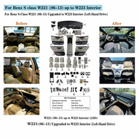 Kit de conversion d'aménagement intérieur pour Mercedes-Benz Classe S W221 2006-2013 au style W223 2021, ensemble complet d'aménagement intérieur, conduite à gauche