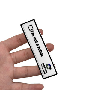 Pronto per la spedizione, non <span class=keywords><strong>sono</strong></span> un robot. Patch in PVC 3D Personalizzabile, Adatto per Zaini Tattici e Giubbotti - Product Image 4