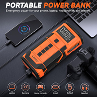 Compresseur d'air portable 2-en-1 et démarreur d'urgence pour motos, gonfleur de pneus 800A de pointe