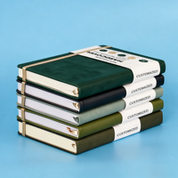 Carnet de notes A5 personnalisé en cuir PU de haute qualité avec logo, ligné, pour bureau et affaires, édition 2026