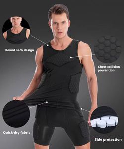 Pantalones Cortos Deportivos para Hombre, Ropa Interior con Relleno de <span class=keywords><strong>EVA</strong></span>, Compresión Transpirable, Antideslizantes, Protección para Cadera, Coxis y Muslos, para Baloncesto y Esquí - Product Image 4