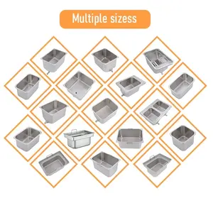 Personnalisation directe d'usine tailles complètes friteuses de poulet en acier inoxydable revêtement de la machine friteuse commerciale électrique - Product Image 4