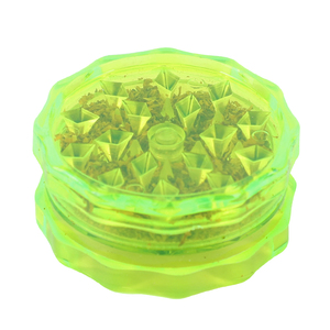 Stock UE 2026 Producto Popular <span class=keywords><strong>Mini</strong></span> Molinillo de Plástico ABS de 40mm Transparente con Forma de Flor de 2 Capas al por Mayor para Uso con Tabaco - Product Image 6