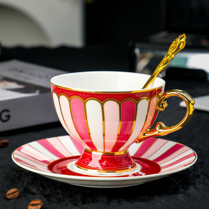 Stunning High End Exquisite European Bone China Coffee Cup Designer Niche <b>Light</b> Luxury Elegant British Tea Cup - Product Image 4