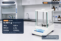 Balance analytique JA1003, précision 0,001 g (1 mg), balance de laboratoire 100 g avec écran de protection en verre, vente en gros