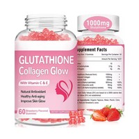 Gummies au collagène L-Glutathion pour femmes, blanchiment de la peau, antioxydant, complément alimentaire naturel pour la vitamine C et E
