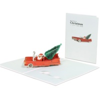 Cartes de vœux de Noël en papier 3D, impression personnalisée, vernis mat écologique, nouveau design, célébration pop culturelle
