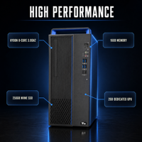 Desktop Bisnis Hygon 3350 3.0GHz 16GB RAM 256G NVME SSD 2GB Kartu Grafis Diskrit Set Lengkap Dengan Monitor