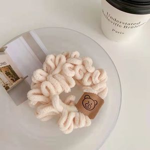 Plush Braided Hair <b>Tie</b> Mixed Colors Casual Headband For Women Autumn Winter Style - Product Image 4