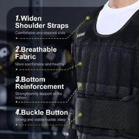 Gilet lesté réglable 60 lb pour hommes avec plaques en acier pour l'entraînement de force et les séances de course – Personnalisation usine 2026