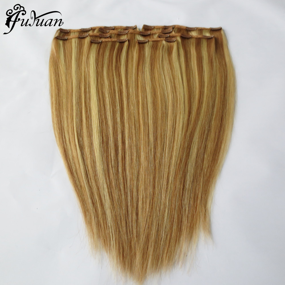 Vente chaude Top Qualité Humaine Remy Double Dessiné Dentelle Clip dans L'extension De Cheveux