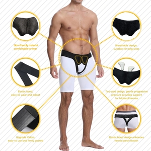 Cinturón <span class=keywords><strong>de</strong></span> Soporte para <span class=keywords><strong>Hernia</strong></span> <span class=keywords><strong>Inguinal</strong></span> <span class=keywords><strong>de</strong></span> Neopreno para Hombre, Ajustable con Almohadillas <span class=keywords><strong>de</strong></span> Presión Dobles y Removibles - Product Image 3