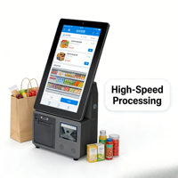 Systèmes de point de vente de bureau personnalisés, machine tout-en-un avec écran tactile de 15,6 pouces, caisse enregistreuse, lecteur de codes-barres, supermarché, magasin de détail