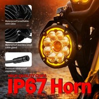 Luz Auxiliar para Motocicleta de 5 Pulgadas, 160w, Lámpara Antiniebla, 12v 48v, Luz Estroboscópica Ámbar con Kit de Cableado para XMAX 250 Forza 350 ADV