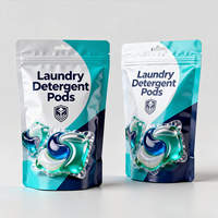 Sachet Mylar Souple Personnalisé Imprimé pour Sels de Bain, Capsules de Lessive, Sachet Doypack à Fermeture Éclair