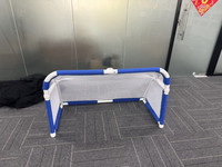 But de football pour enfants 4x2,5 pieds en aluminium, personnalisé avec logo, coloré, noir-blanc, noir-jaune, pour jardin, vente en gros