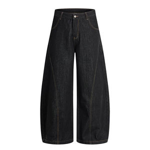 Nouveau jean <span class=keywords><strong>coupe</strong></span> droite rétro américain blanc et noir pour homme, collection Printemps 2026 – Jean décontracté ample en denim tendance pour garçons, pantalon <span class=keywords><strong>long</strong></span> à jambe large - Product Image 2