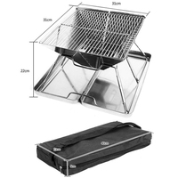 Foyer pliable en acier inoxydable, barbecue pour Camping, plein air, randonnée, barbecue, feu de Camping, Portable