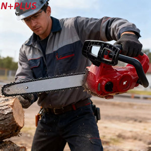 Motosega Elettrica <span class=keywords><strong>Professionale</strong></span> N+PLUS con <span class=keywords><strong>Batteria</strong></span> al Litio, Potente e Cordless, Alta Efficienza di Taglio - Product Image 1