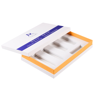 Large Recycled Cardboard Bottle Packaging Essential Oil Rectangle Gift Box With Lid Blue Paper Boxes With Insert Perfume - Product Image 1