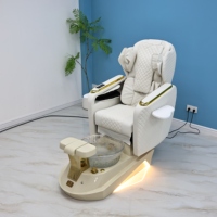 Fauteuil de Pédicure Spa Électrique Professionnel Haut de Gamme pour Salon de Beauté, Mobilier de Luxe Moderne sans Tuyauterie pour Massage des Pieds