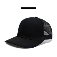 Casquette de baseball unisexe à 6 panneaux en maille, couleur équipe, polyester/coton, réglable pour adulte