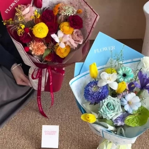 กระดาษห่อดอกไม้ลูเซียกระดาษห่อดอกไม้หนากันน้ำสำหรับวันวาเลนไทน์ LF160632วัสดุบรรจุภัณฑ์ดอกไม้ - Product Image 2