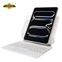 Étui clavier pour tablette avec rétroéclairage 7 couleurs, étui clavier magnétique en PU+ABS pour iPad Pro 2022 11 pouces, étui clavier pour iPad
