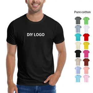 2024 Wholesale High Quality Custom Summer Mens Embroidered <b>Tshirts</b> Custom 100% Cotton <b>White</b> T-Shirt for Men Oversized <b>Tshirt</b> - Product Image 2