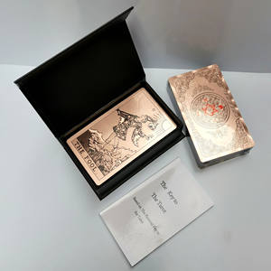 Impresión personalizada, 7x12cm, 78 tarjetas originales de Tarot, cubierta de tarjeta de oro de lujo, <span class=keywords><strong>oráculo</strong></span>, con guía en inglés, venta al por mayor - Product Image 3