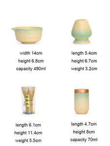 Juego de Té Matcha Portátil de 7 Piezas con Logotipo Personalizado, Tazón de Cerámica Japonesa y Batidor de Bambú, Juego de Regalo con Recipiente para Polvo - Product Image 3