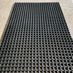 <b>Interlocking</b> Rubber Anti Fatigue <b>Mat</b> Black Industrial Slip Resistant For Warehouse Indoor Outdoor Use - Product Image 6