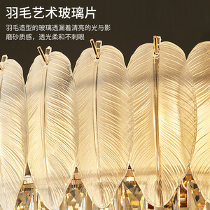 Crystal <b>Ceiling</b> <b>Light</b> Led Dimmable Living Room Bedroom Chandelier Full Spectrum Eye Protection 15-30 Sqm - Product Image 5