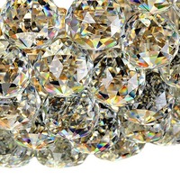 Lustre de plafond en cristal K9 de luxe, surface dorée, cadre métallique circulaire multicouche, décoration pour salon et chambre à coucher