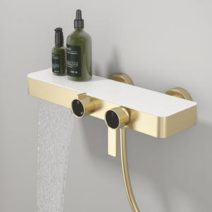Vimijia Dual-Function Portable Bathroom Shower <b>Set</b> Liftable Faucet Cross-Border Exclusive Brushed Gold <b>Bath</b> <b>Hardware</b> - Product Image 4