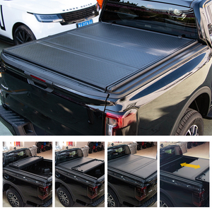 Factory Wholesale Waterproof Aluminum Hard Tri-Fold Tonneau Cover Pickup Bed Cover for <strong>Ford</strong> <strong>Ranger</strong> T6 T7 T8 T9 <strong>Raptor</strong> 4x4 - Product Image 1