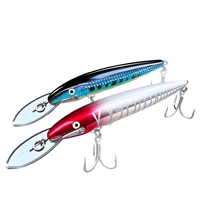 Leurre synthétique imprimé SKM pour la pêche en mer profonde, type minnow à longue queue, coulant, avec hameçons, 42g/29g/25g