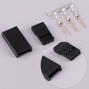 Futaba Jr Servo Connector Plug Male Female 10 Pcs Gold Plated DIY Extension Wire Terminal Hardware For <b>RC</b> Vehicles Toys - Product Image 3