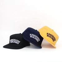 Casquette unisexe en coton de haute qualité avec logo brodé, style rétro, à dessus plat, non structurée, réglable, pour hommes, style hip-hop.