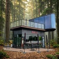 Maison conteneur mobile entièrement meublée, type Apple Cabin Space Capsule, insonorisée, pour hôtel commercial, boutique ou événements extérieurs