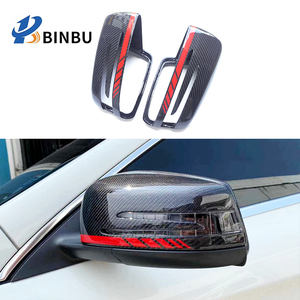 Чехол для зеркала заднего вида из углеродного волокна для Benz A C E class CLA GLA <span class=keywords><strong>GLK</strong></span> CLS W204 W117 W176 W212 W207 W218 X156 - Product Image 2