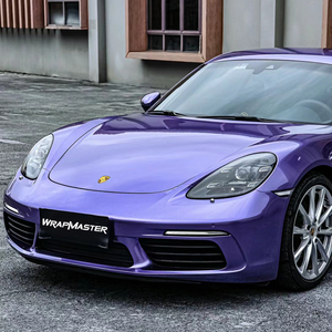 WRAPMASTER Film de protection pour véhicule en <span class=keywords><strong>vinyle</strong></span> liquide métallique violet coloré PET de haute performance pour la protection de la carrosserie - Product Image 3