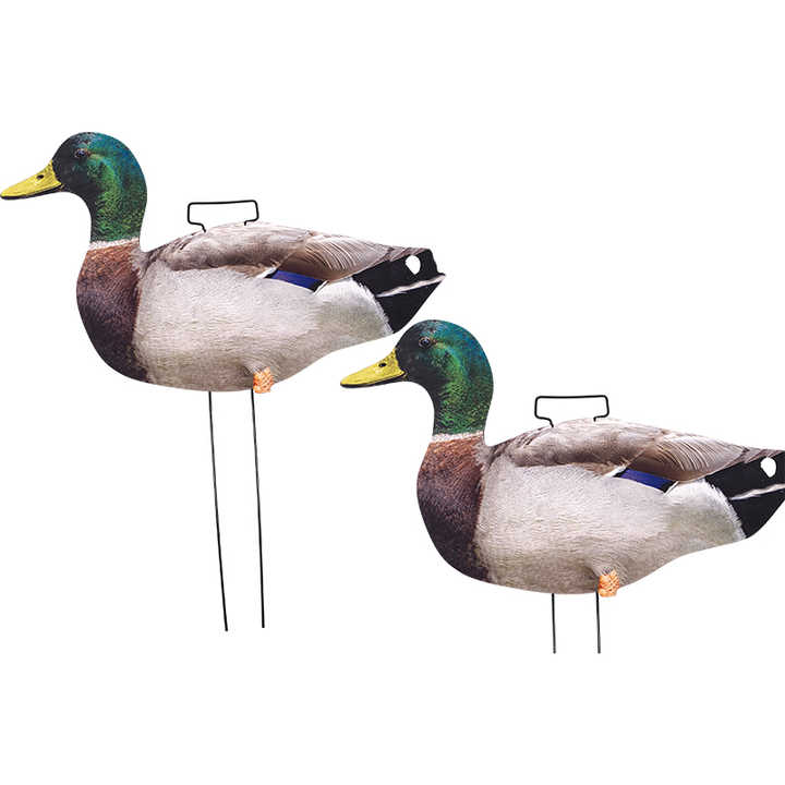 Customizable flocking Hunting duck silhouette Decoy with stakes