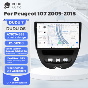 Système audio intelligent Android Auto DUDU7 A7870 pour Peugeot 107 2009-2015, Toyota <span class=keywords><strong>Aygo</strong></span>, Citroën C1 2005-2014 - Product Image 2