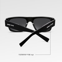 Lunettes de soleil carrées de luxe 2026 avec logo personnalisé, montures épaisses, verres polarisés en acétate de haute qualité